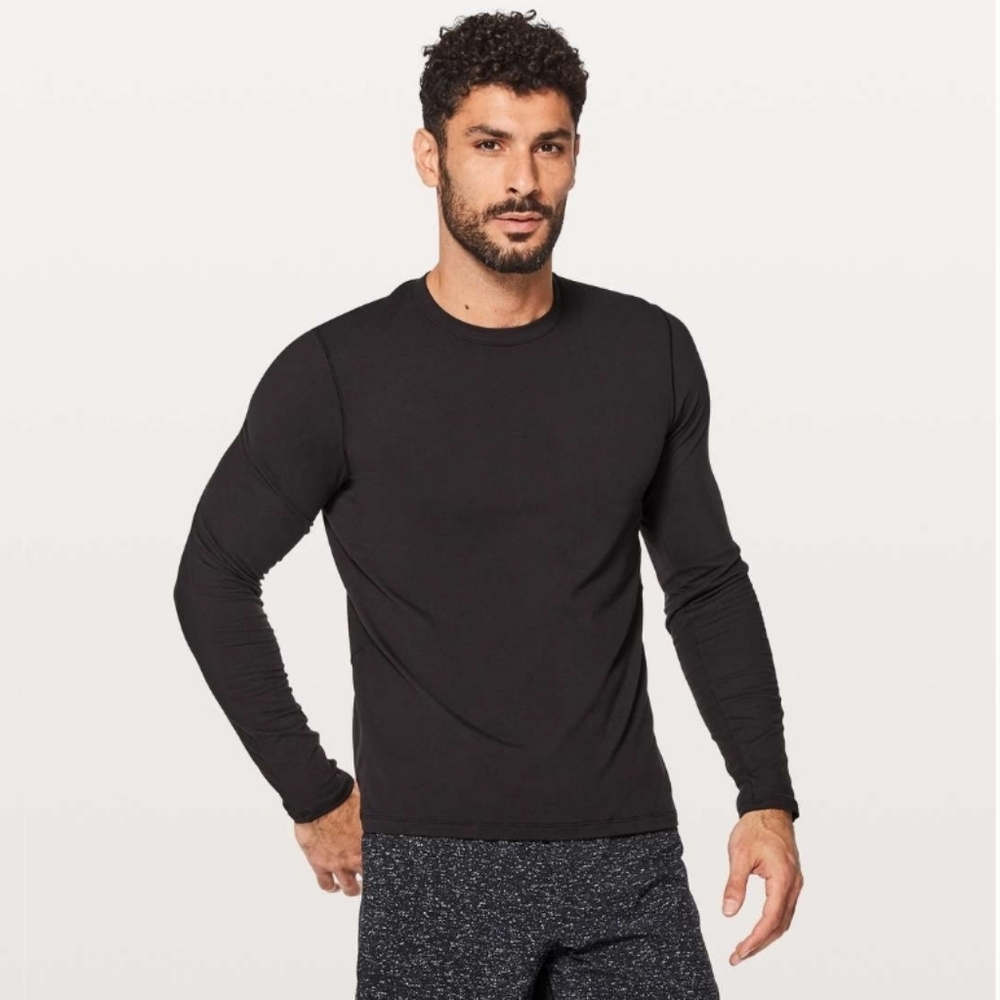 Lululemon Surge Warm Long Sleeve Black Small